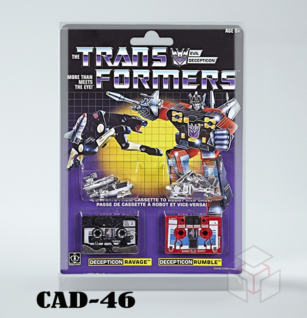 Display cassettes 2 Pack G1 Transformers | Canadian Acrylic Display