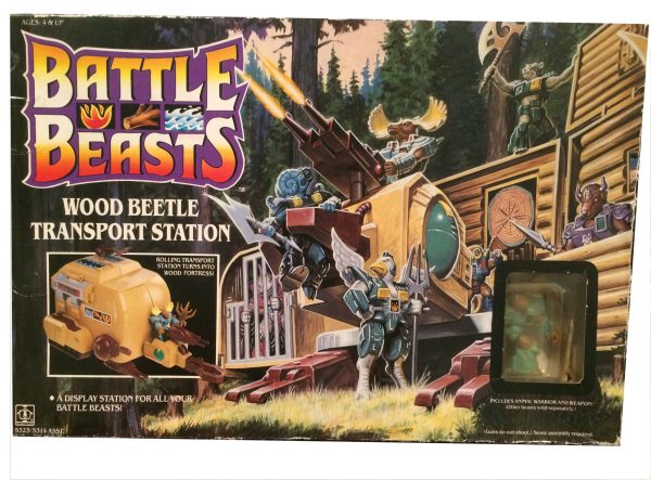 Wood Beetle Transport Vehicle Battle Beasts 1987 Playset