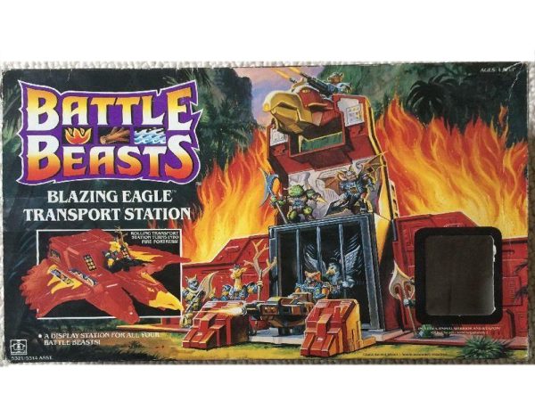 Blazing Eagle Transport Station Battle Beast 1987 Playset